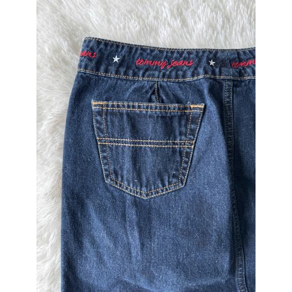 VTG Tommy Hilfiger Denim Jean Skirt y2k Mini Cotton - Picture 7 of 10